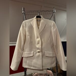 Elegant Cream Women's Blazer and Pants